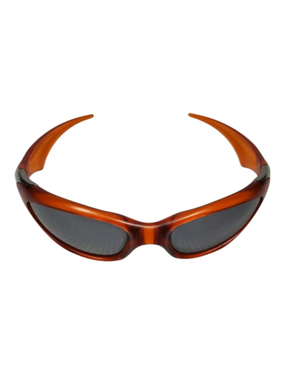 Vintage Y2K Oakley Scar Sunglasses Orange Frames Made USA
